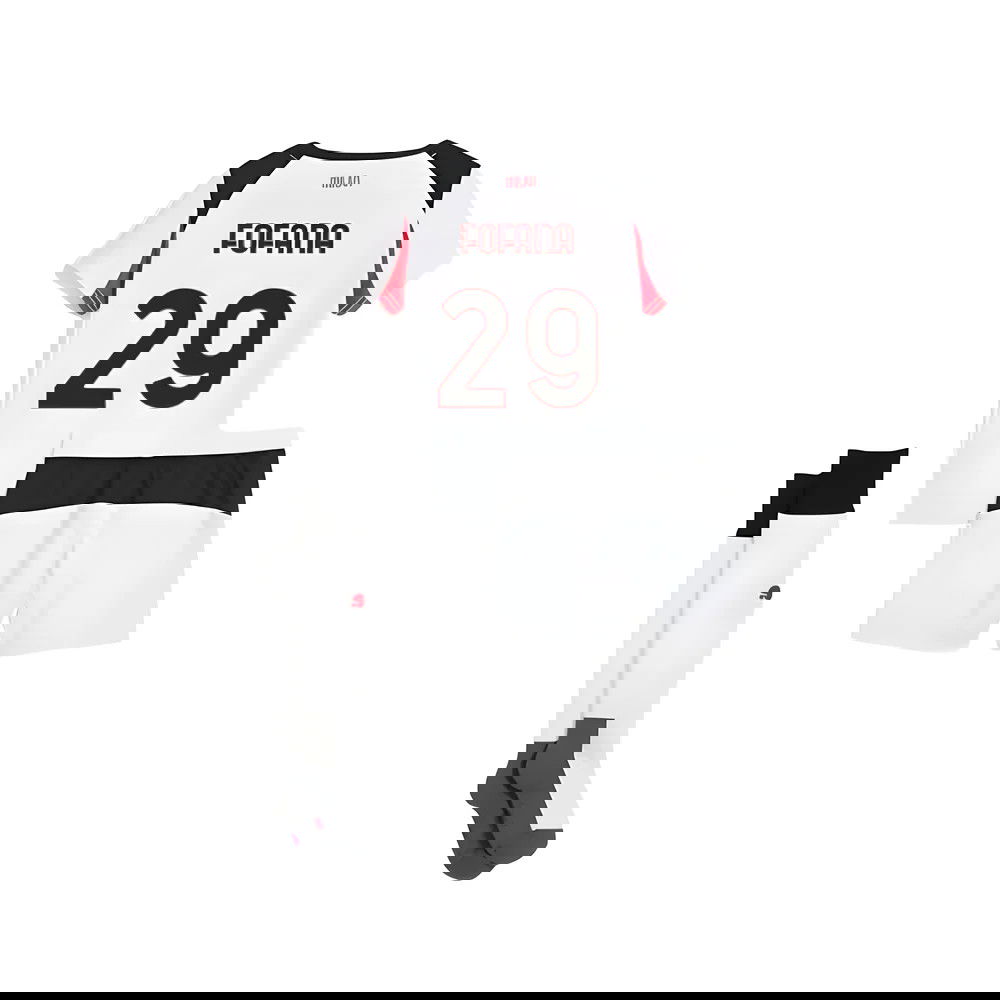 Billige Fodboldtrøjer AC Milan Børn FOFANA #29 Udebanetrøje 2025-2026