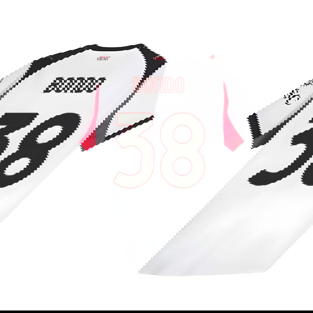 Billige Fodboldtrøjer AC Milan BONDO #38 Udebanetrøje 2025-2026