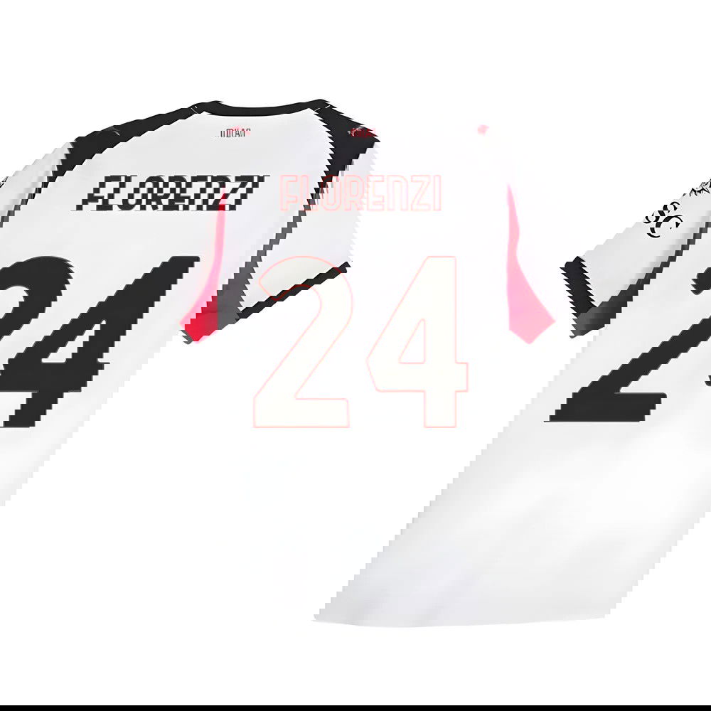 Billige Fodboldtrøjer AC Milan FLORENZI #24 Udebanetrøje 2025-2026