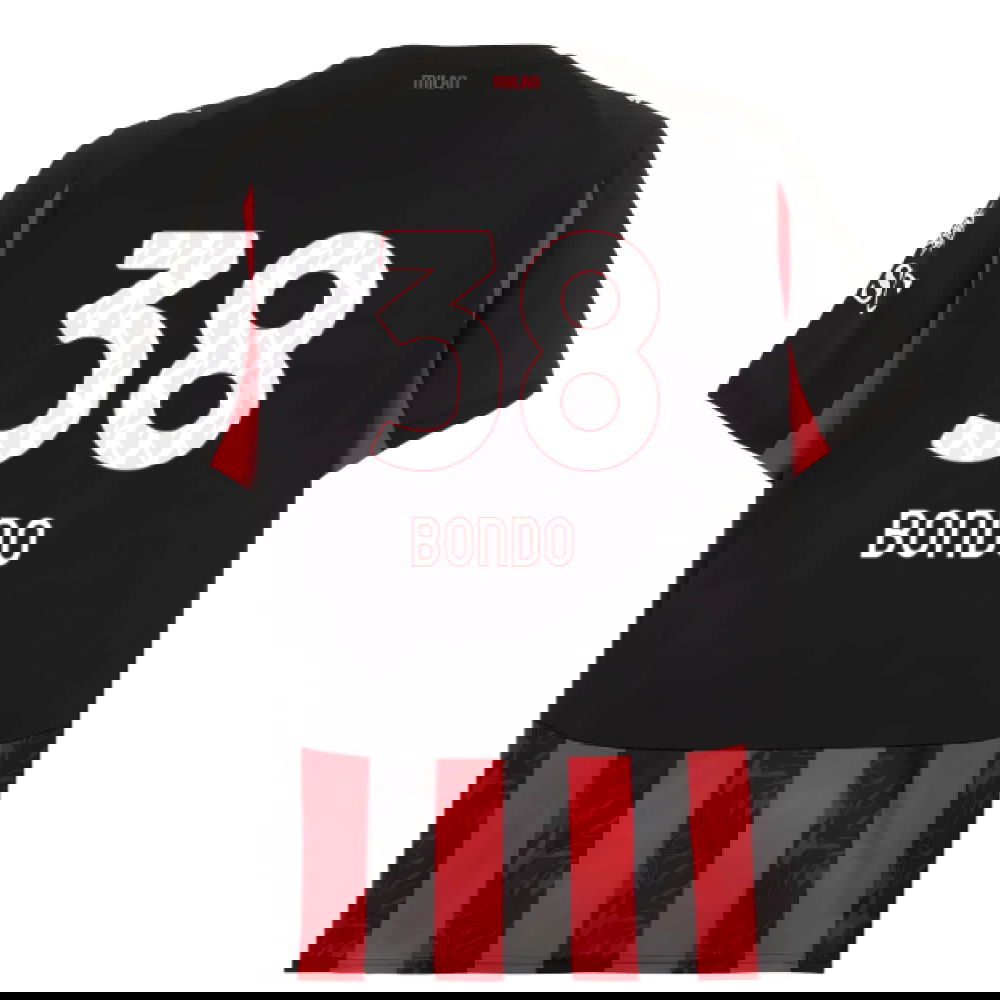 Billige Fodboldtrøjer AC Milan BONDO #38 Hjemmebanetrøje 2025-2026