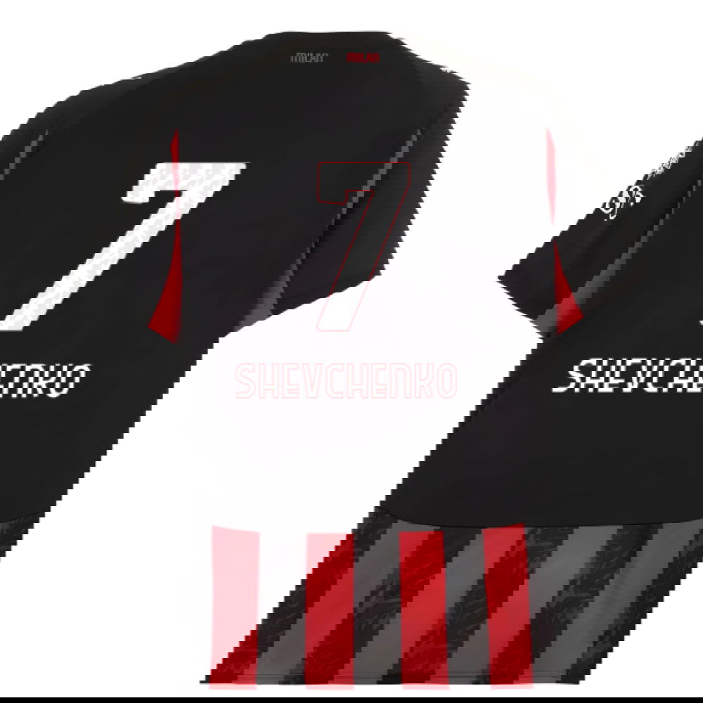 Billige Fodboldtrøjer AC Milan SHEVCHENKO #7 Hjemmebanetrøje 2025-2026