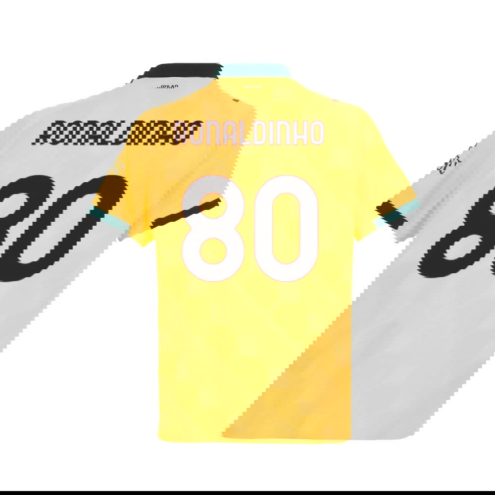Billige Fodboldtrøjer AC Milan RONALDINHO #80 Tredjetrøje 2025-2026