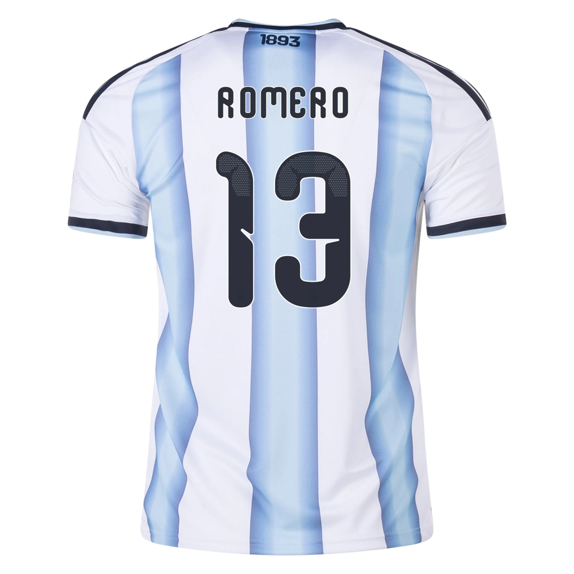 Billige Fodboldtrøjer Argentina CHRISTIAN ROMERO #13 Hjemmebanetrøje VM I Fodbold 2026