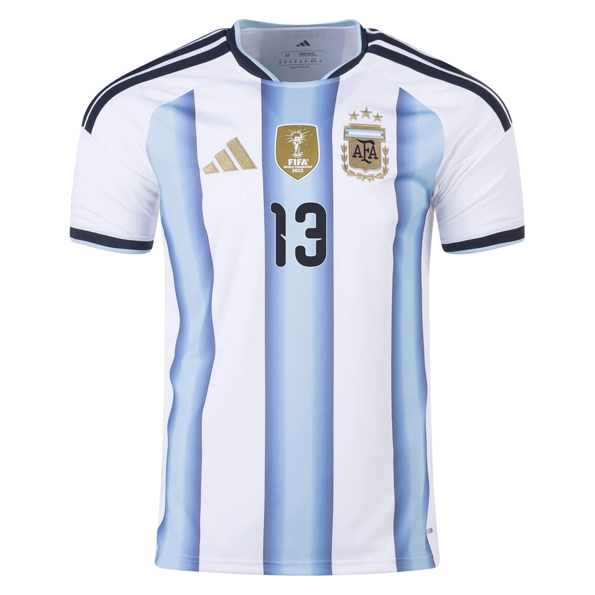 design Billige Fodboldtrøjer Argentina CHRISTIAN ROMERO #13 Hjemmebanetrøje VM I Fodbold 2026 shoppen