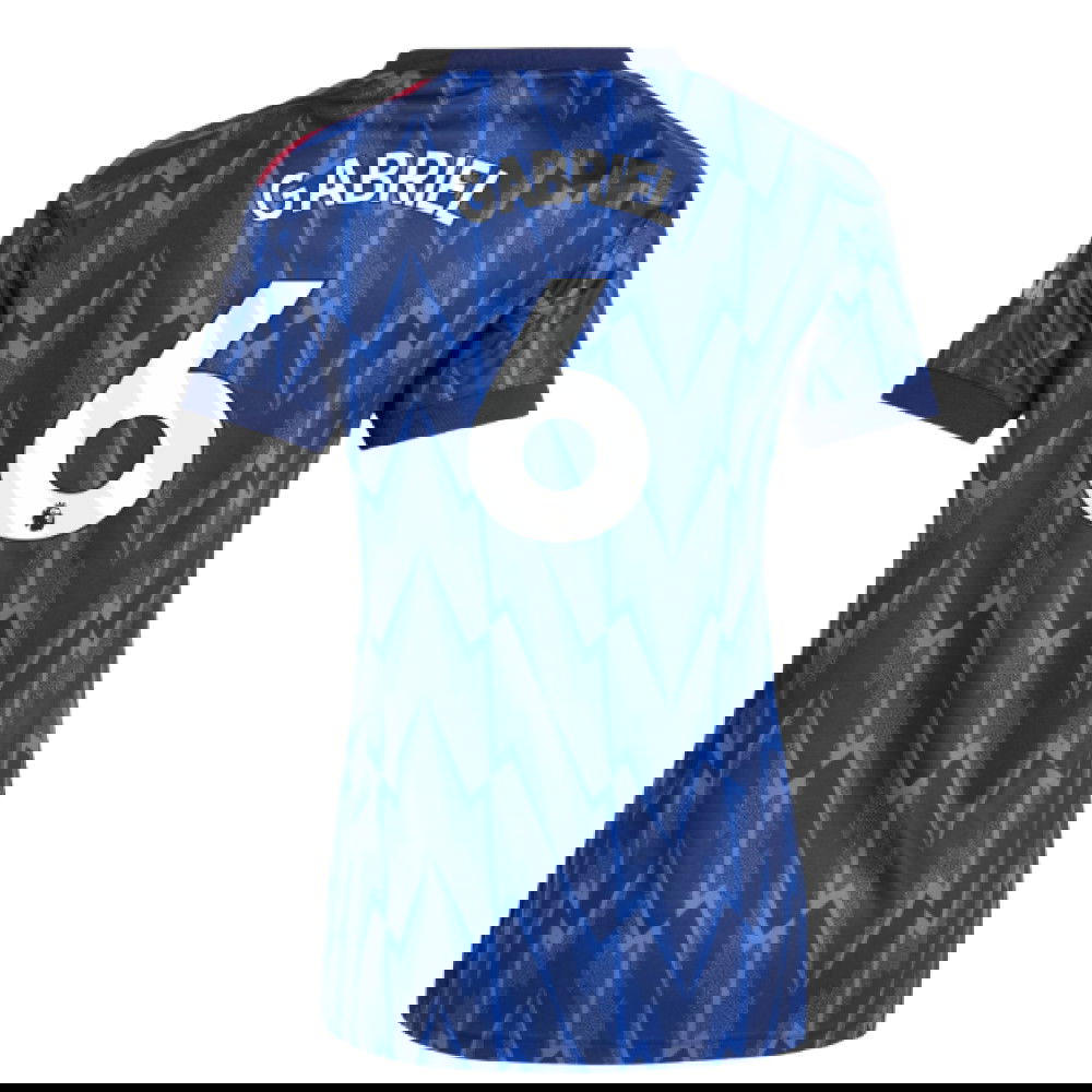 Billige Fodboldtrøjer Arsenal Dame GABRIEL #6 Udebanetrøje 2025-2026