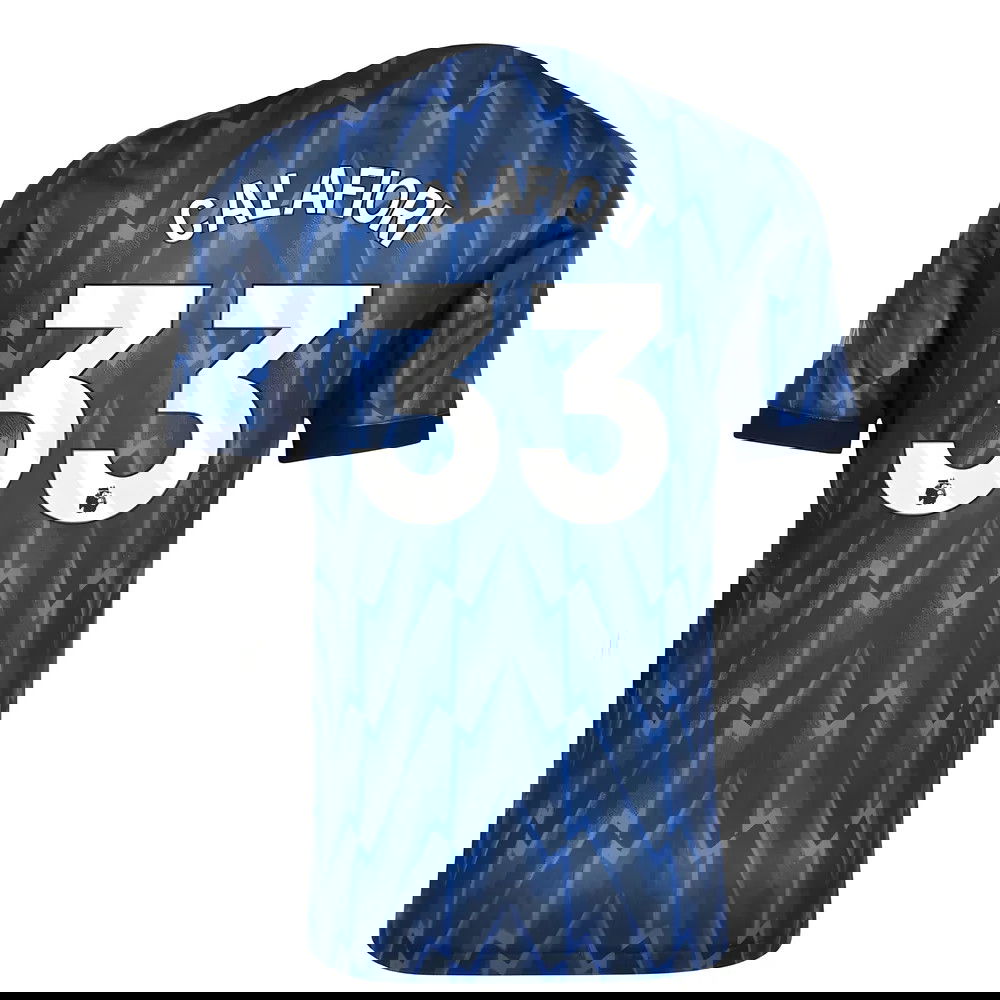 Billige Fodboldtrøjer Arsenal CALAFIORI #33 Udebanetrøje 2025-2026