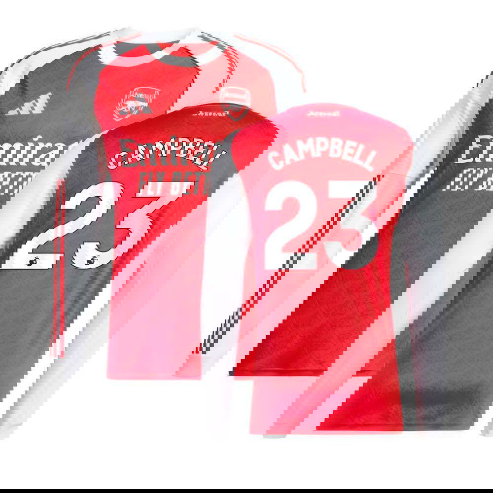 Billige Fodboldtrøjer Arsenal Langærmet CAMPBELL #23 Hjemmebanetrøje 2025-2026