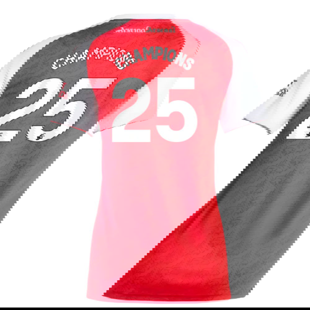 Billige Fodboldtrøjer Arsenal Dame CHAMPIONS #25 Hjemmebanetrøje 2025-2026