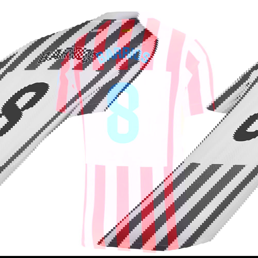 Billige Fodboldtrøjer Atletico Madrid BARRIOS #8 Hjemmebanetrøje 2025-2026