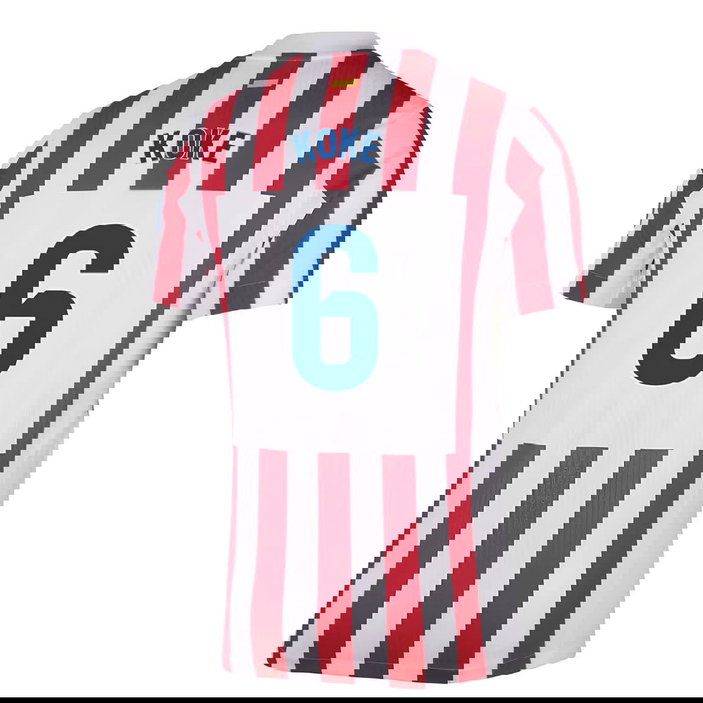 Billige Fodboldtrøjer Atletico Madrid KOKE #6 Hjemmebanetrøje 2025-2026