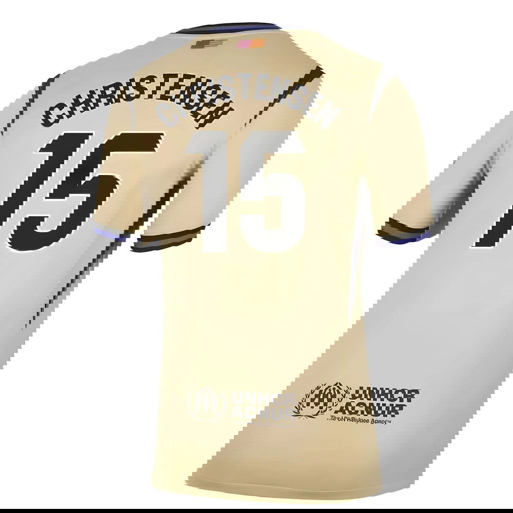 Billige Fodboldtrøjer Barcelona CHRISTENSEN #15 Udebanetrøje 2025-2026