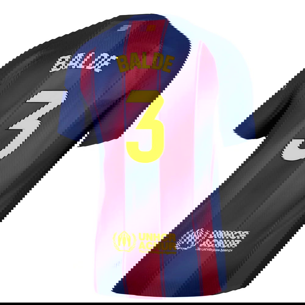 Billige Fodboldtrøjer Barcelona BALDE #3 Hjemmebanetrøje 2025-2026