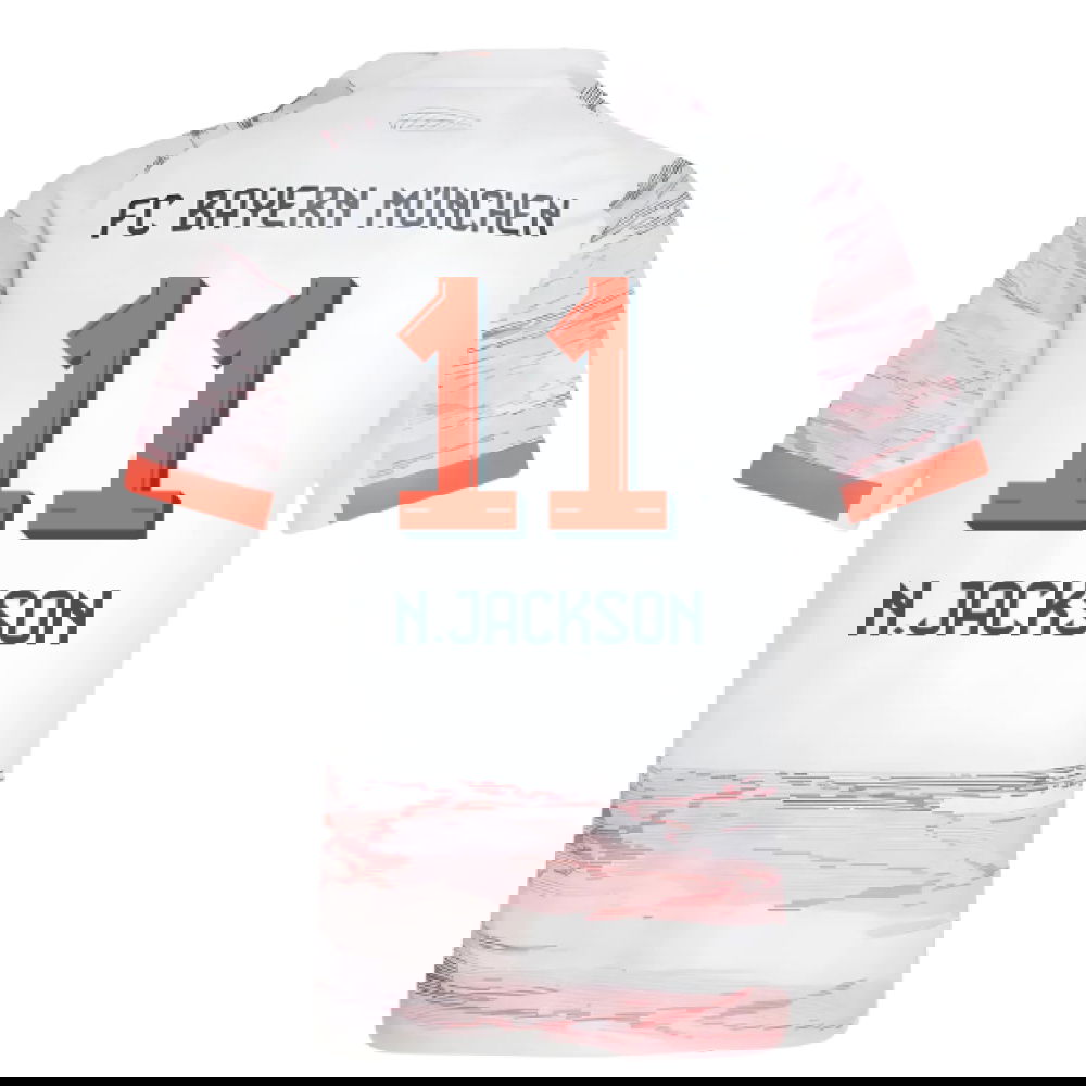 Billige Fodboldtrøjer Bayern München NJACKSON #11 Udebanetrøje 2025-2026
