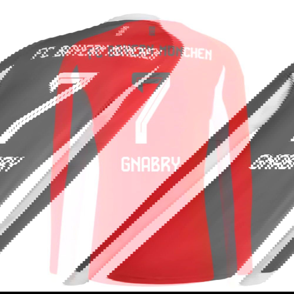 Billige Fodboldtrøjer Bayern München Langærmet GNABRY #7 Hjemmebanetrøje 2025-2026