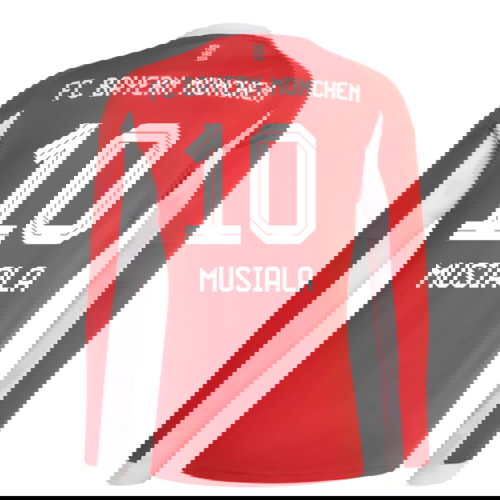 Billige Fodboldtrøjer Bayern München Langærmet MUSIALA #10 Hjemmebanetrøje 2025-2026