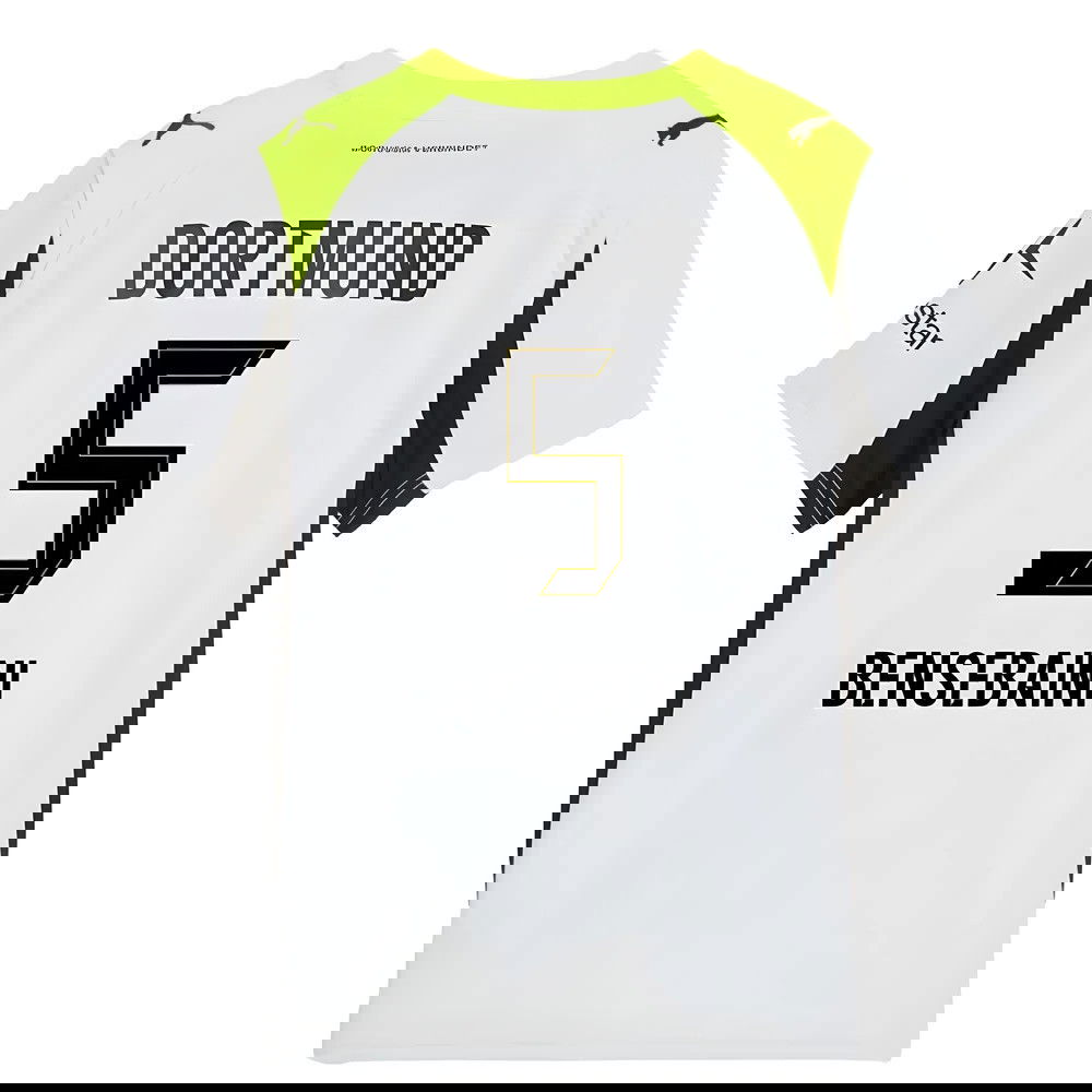 Billige Fodboldtrøjer Dortmund BENSEBAINI #5 Udebanetrøje 2025-2026