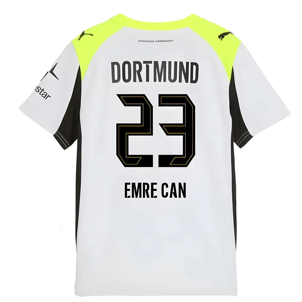 Billige Fodboldtrøjer Dortmund EMRE CAN #23 Udebanetrøje 2025-2026