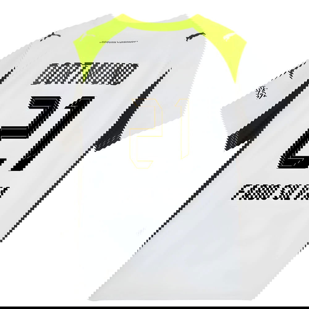 Billige Fodboldtrøjer Dortmund FABIO SILVA #21 Udebanetrøje 2025-2026