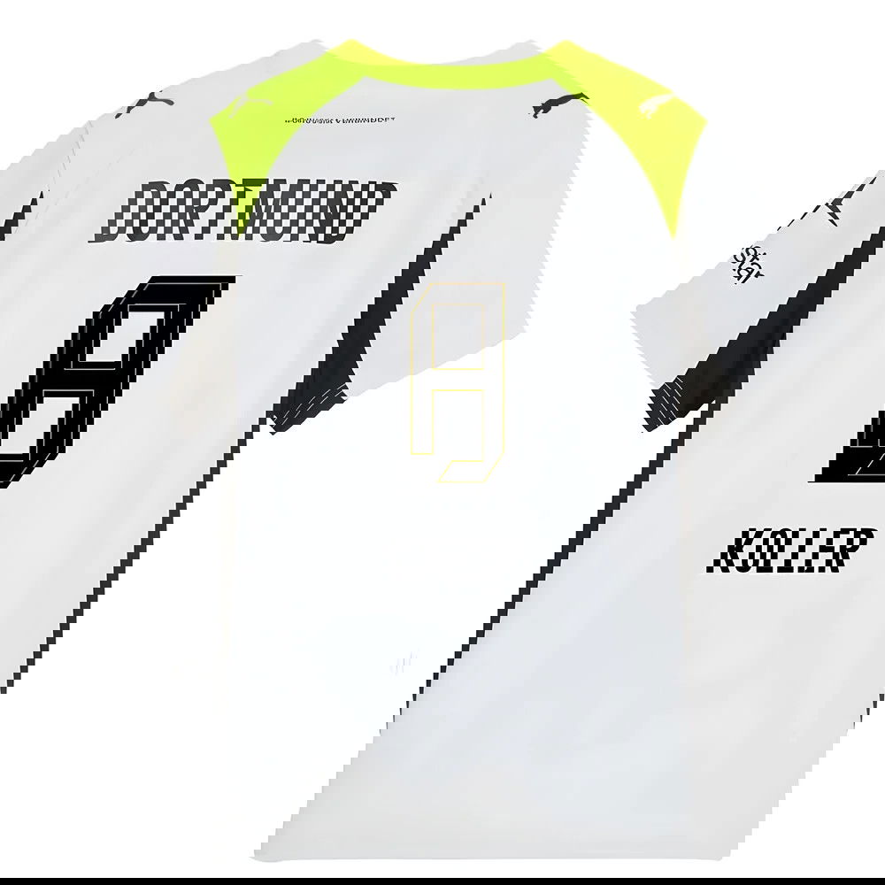 Billige Fodboldtrøjer Dortmund KOLLER #8 Udebanetrøje 2025-2026