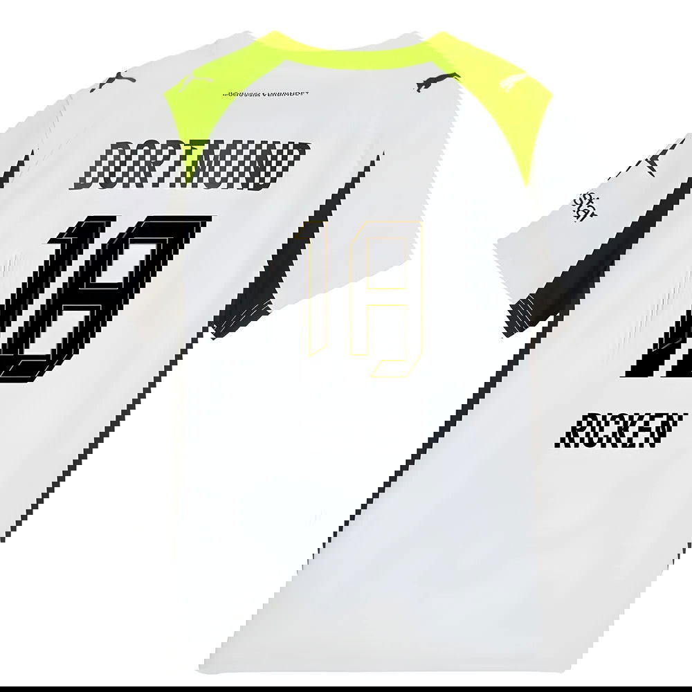 Billige Fodboldtrøjer Dortmund RICKEN #18 Udebanetrøje 2025-2026