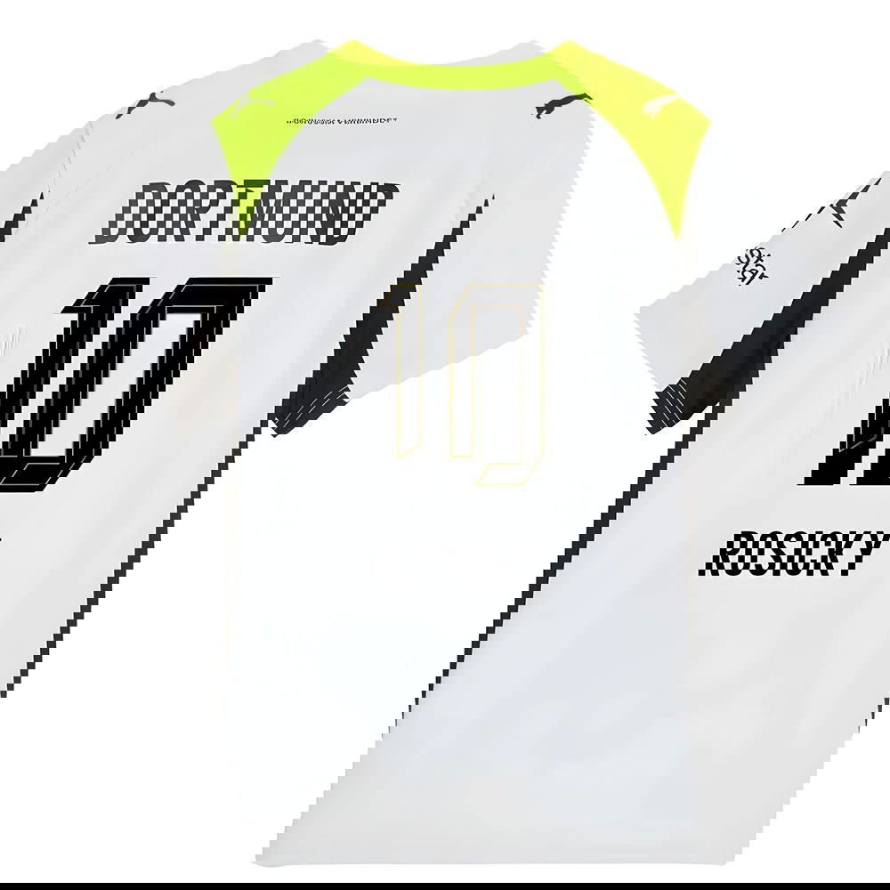 Billige Fodboldtrøjer Dortmund ROSICKY #10 Udebanetrøje 2025-2026