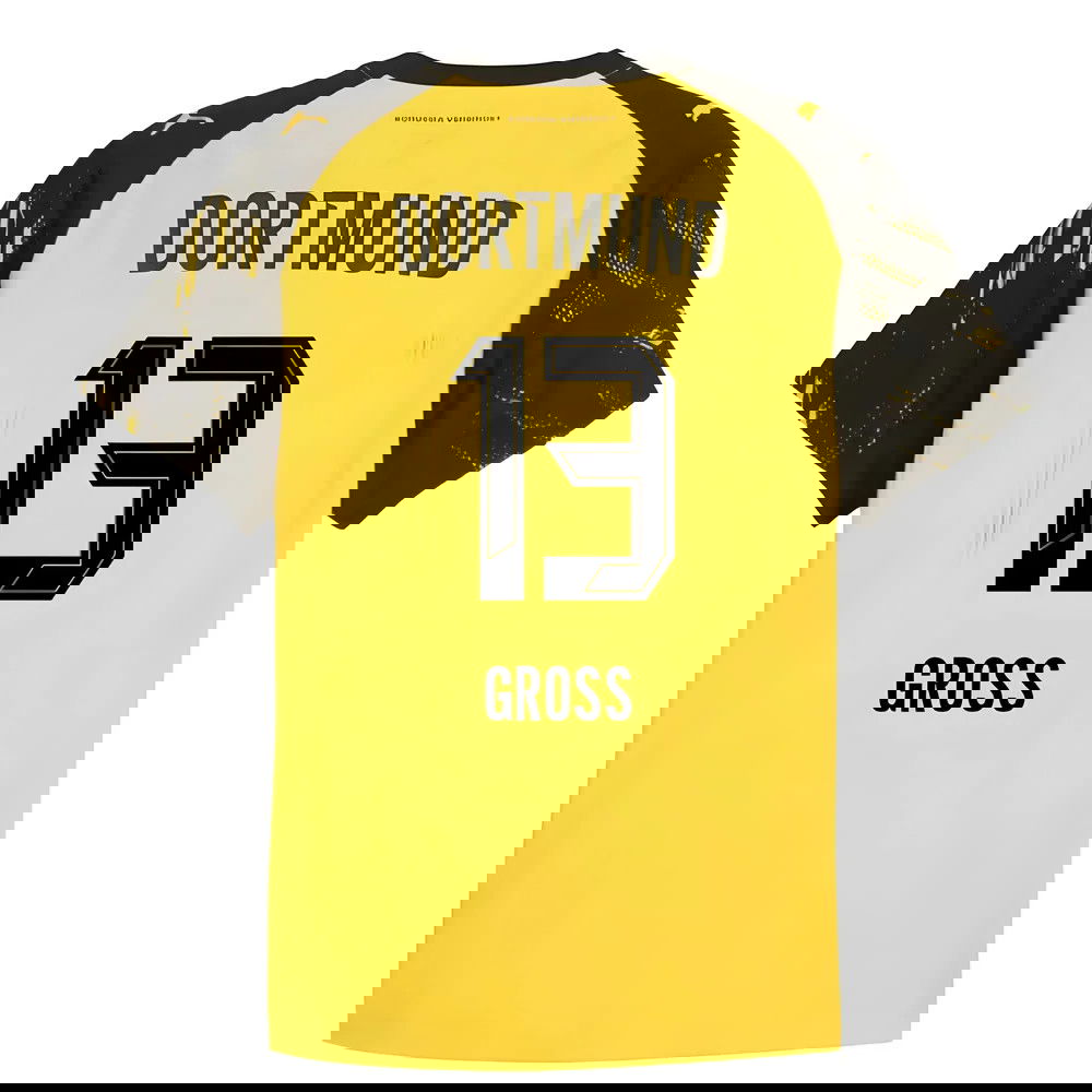 Billige Fodboldtrøjer Dortmund GROSS #13 Hjemmebanetrøje 2025-2026