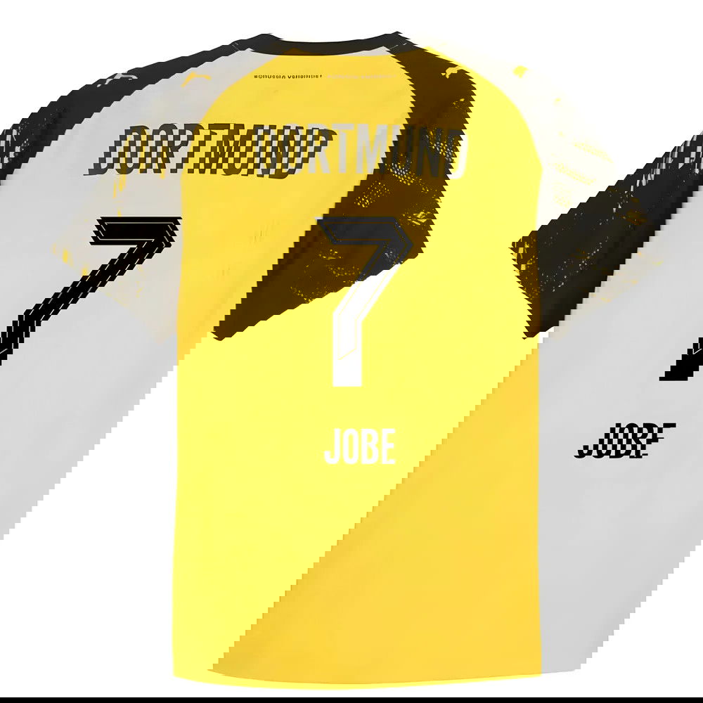 Billige Fodboldtrøjer Dortmund JOBE #7 Hjemmebanetrøje 2025-2026