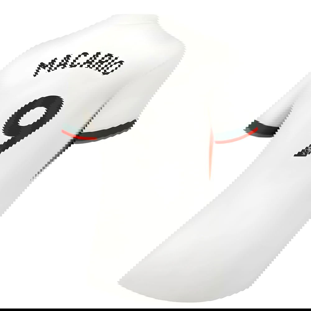 Billige Fodboldtrøjer Chelsea Dame MACARIO #9 Udebanetrøje 2025-2026