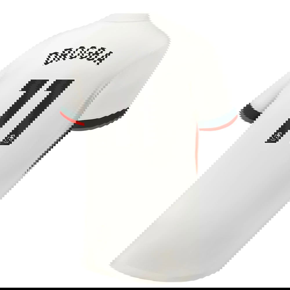 Billige Fodboldtrøjer Chelsea DROGBA #11 Udebanetrøje 2025-2026