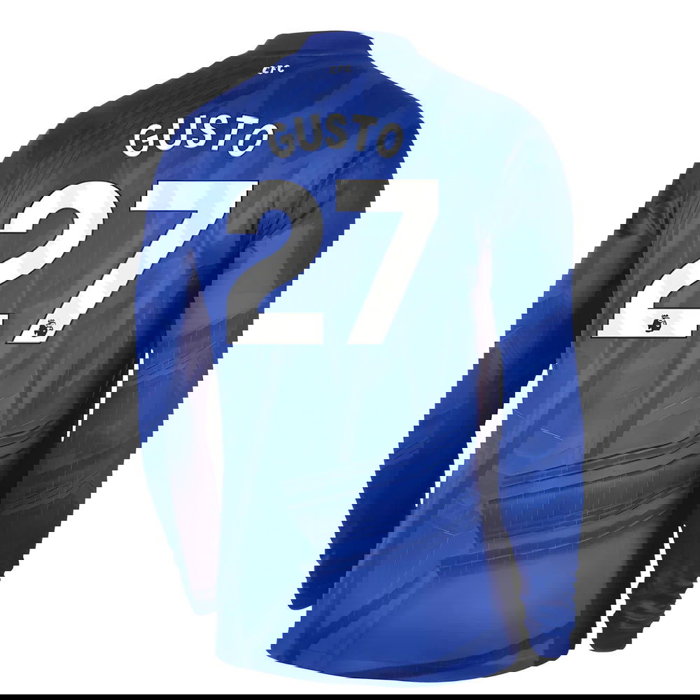 Billige Fodboldtrøjer Chelsea Langærmet GUSTO #27 Hjemmebanetrøje 2025-2026