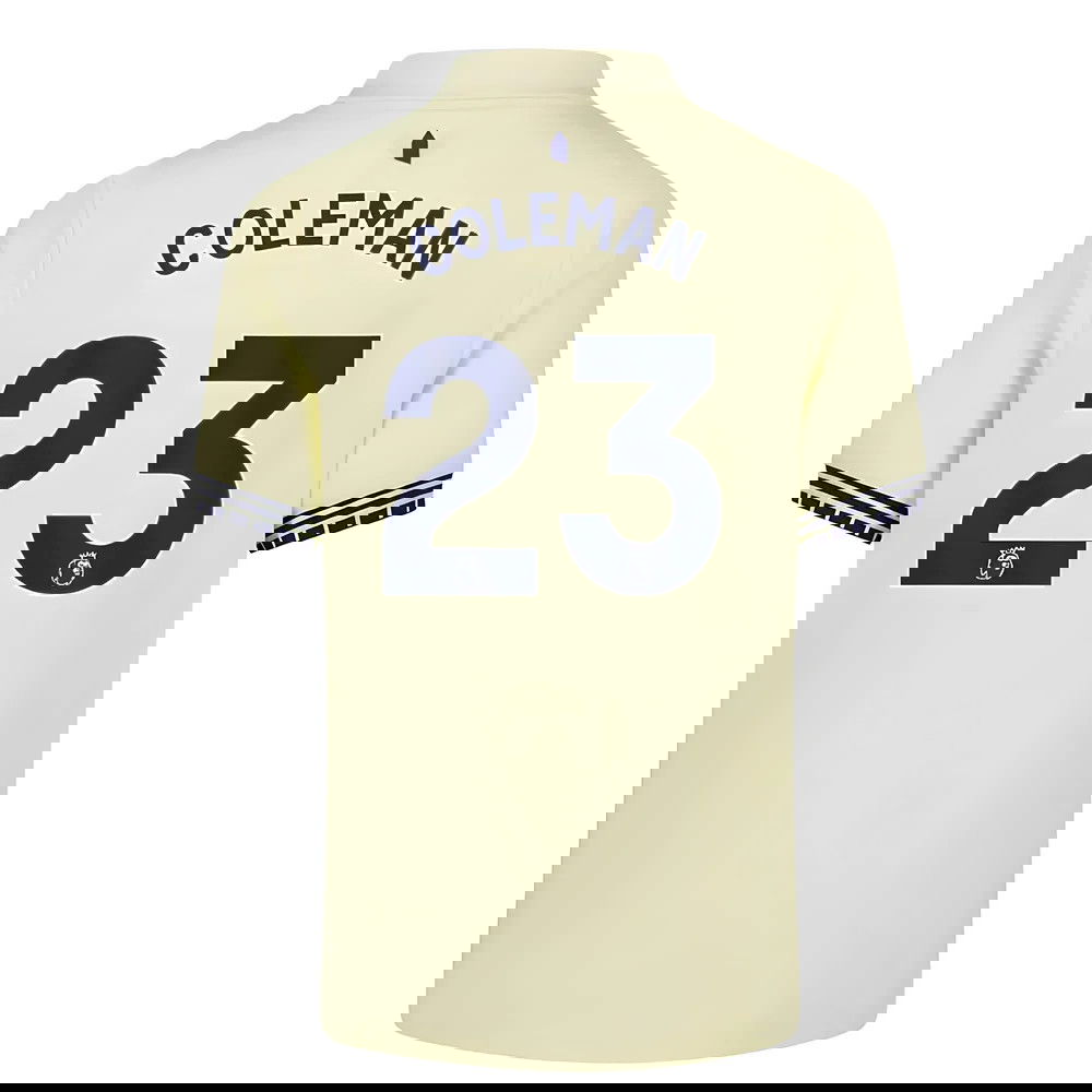 Billige Fodboldtrøjer Everton COLEMAN #23 Udebanetrøje 2025-2026