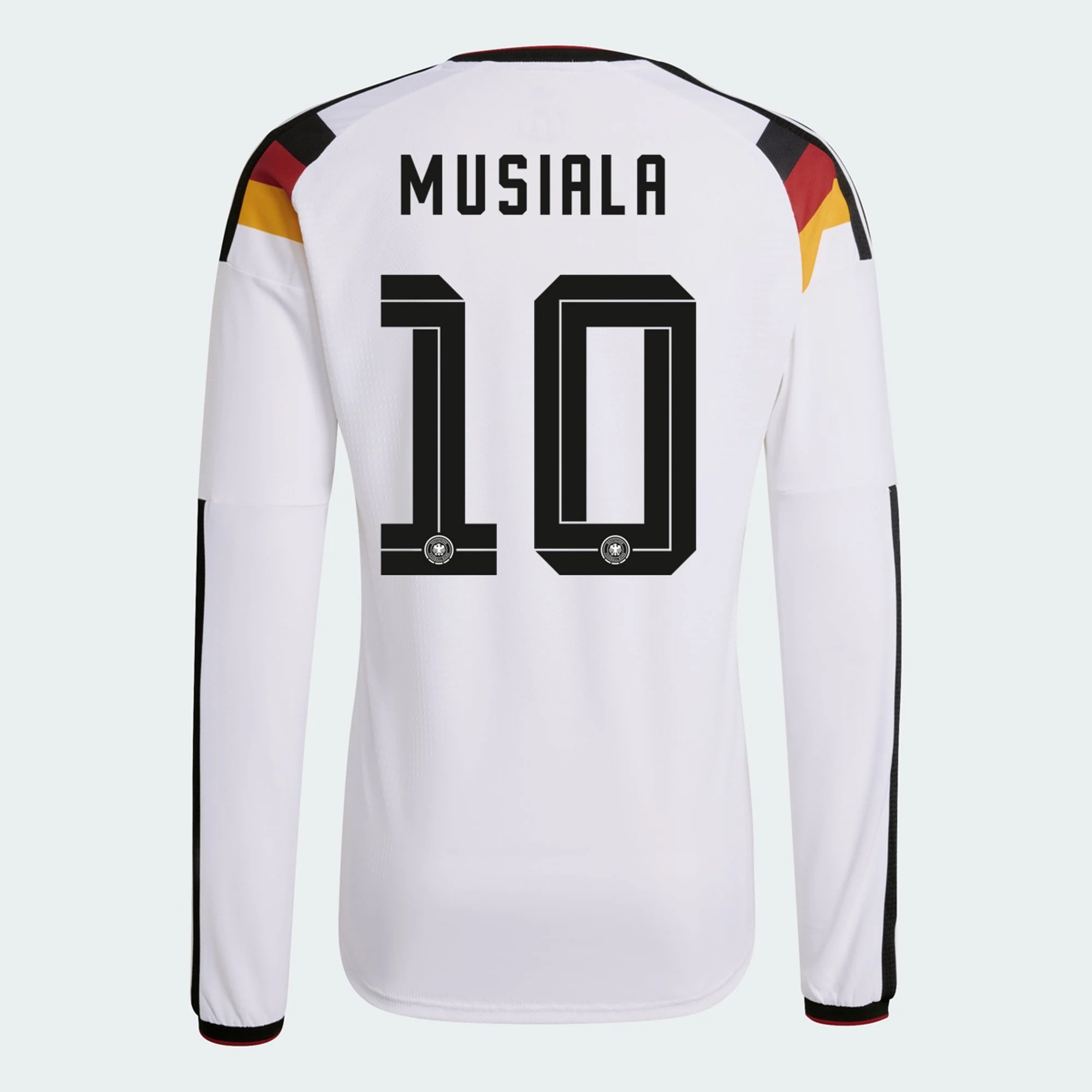 Billige Fodboldtrøjer Tyskland Langærmet JAMAL MUSIALA #10 Hjemmebanetrøje VM I Fodbold 2026