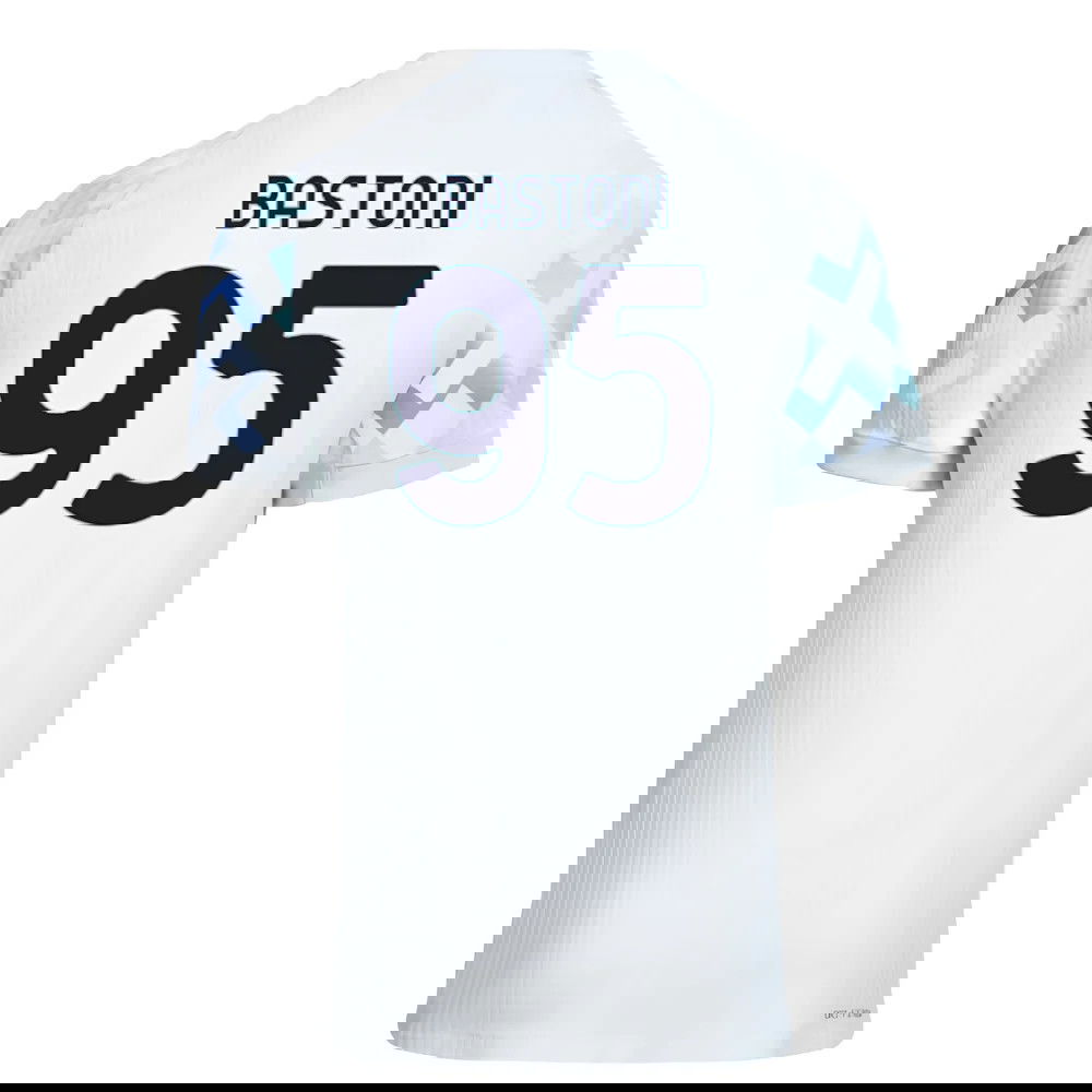 Billige Fodboldtrøjer Inter Milan BASTONI #95 Udebanetrøje 2025-2026