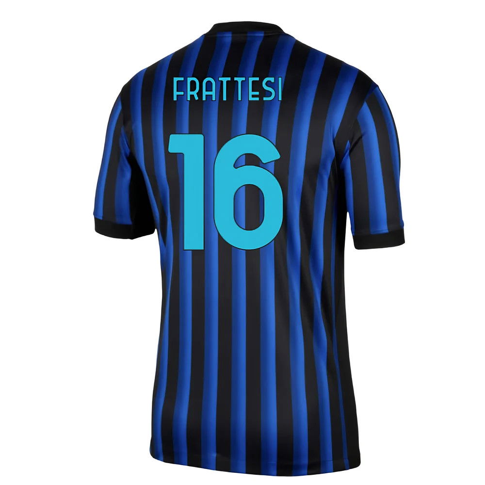 Billige Fodboldtrøjer Inter Milan FRATTESI #16 Hjemmebanetrøje 2025-2026