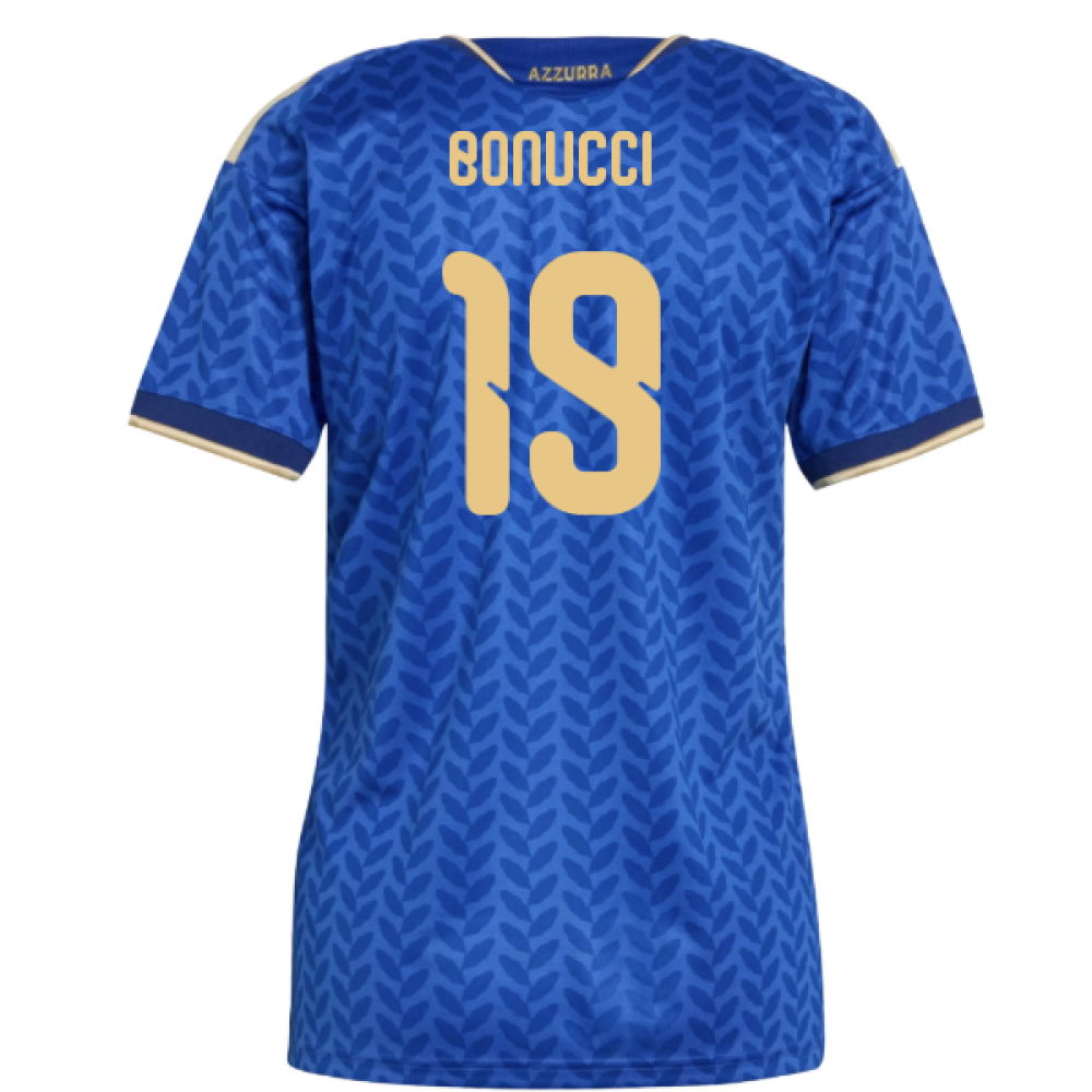 Billige Fodboldtrøjer Italienn Dame BONUCCI #19 Hjemmebanetrøje VM I Fodbold 2026