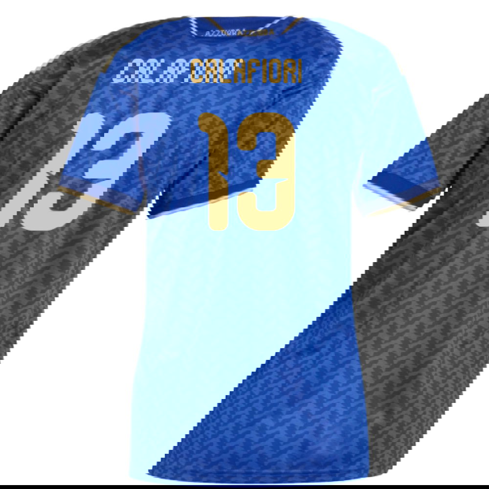 Billige Fodboldtrøjer Italienn Dame CALAFIORI #13 Hjemmebanetrøje VM I Fodbold 2026