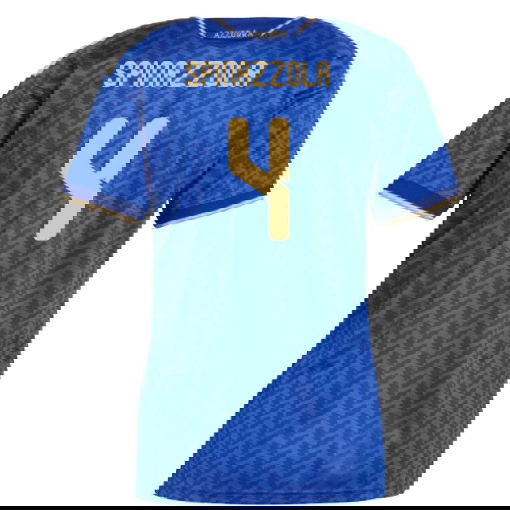 Billige Fodboldtrøjer Italienn Dame SPINAZZOLA #4 Hjemmebanetrøje VM I Fodbold 2026