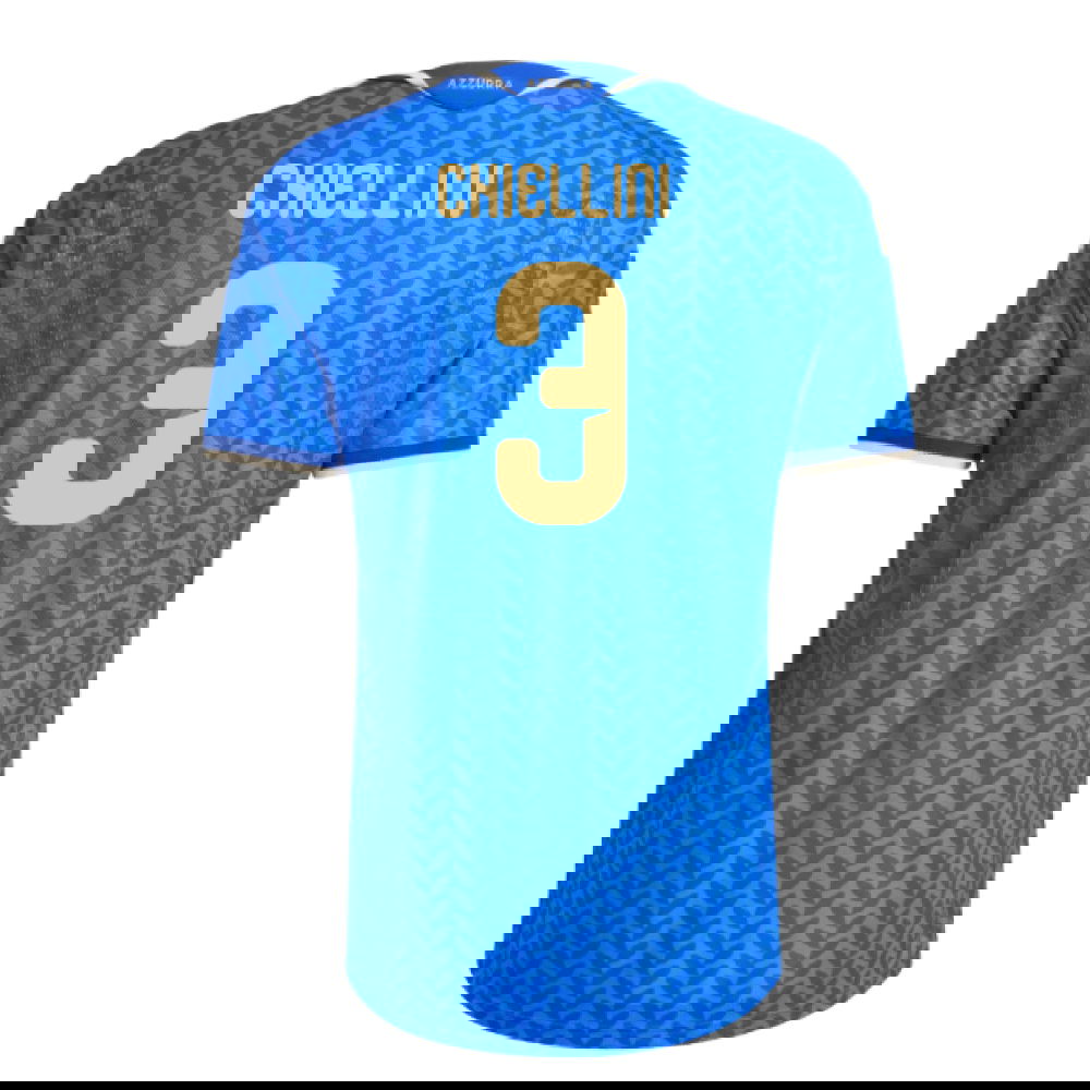 Billige Fodboldtrøjer Italienn CHIELLINI #3 Hjemmebanetrøje VM I Fodbold 2026