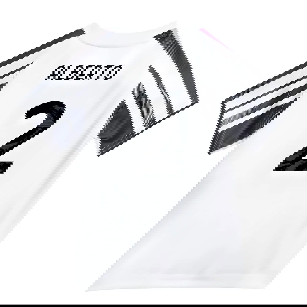 Billige Fodboldtrøjer Juventus Børn ALBERTO #2 Hjemmebanetrøje 2025-2026