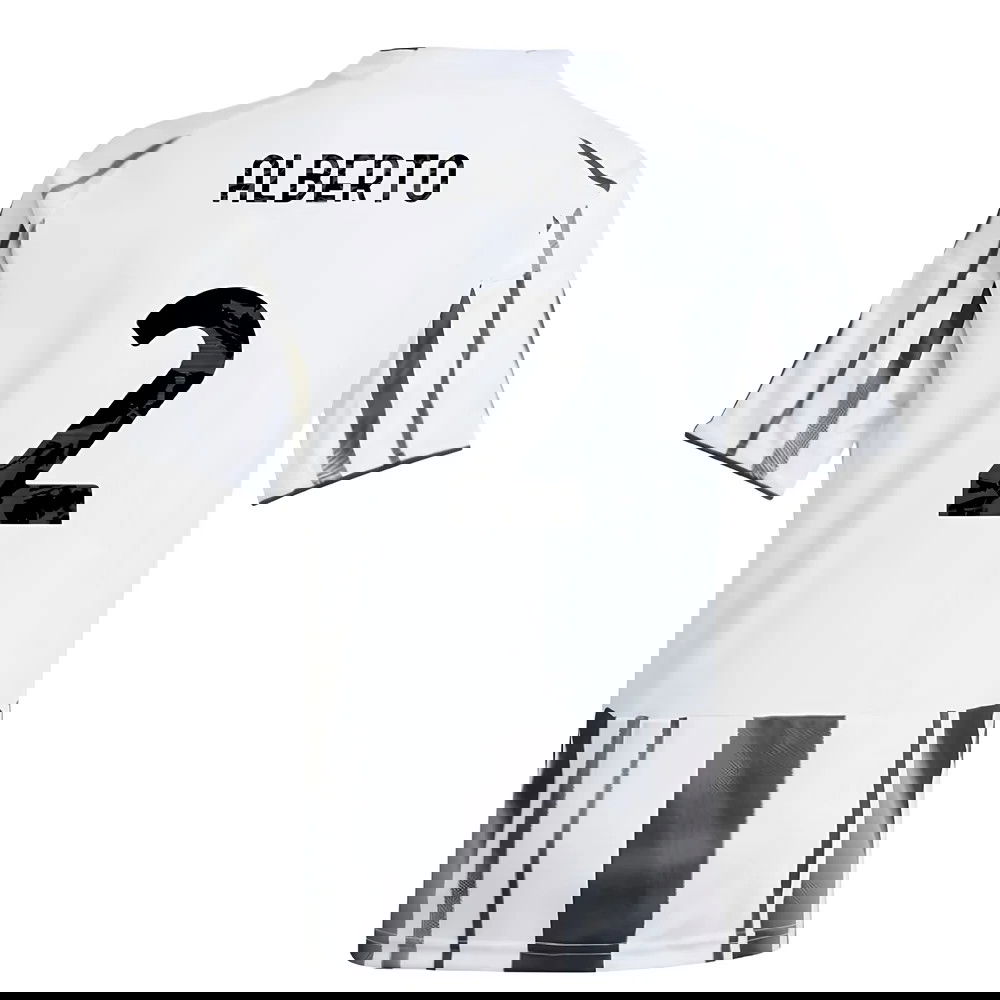 Billige Fodboldtrøjer Juventus ALBERTO #2 Hjemmebanetrøje 2025-2026