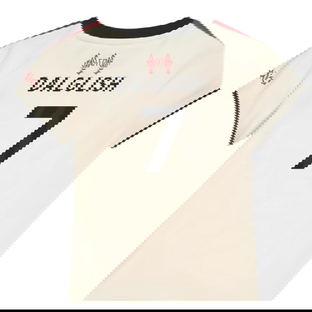 Billige Fodboldtrøjer Liverpool Børn DALGLISH #7 Udebanetrøje 2025-2026