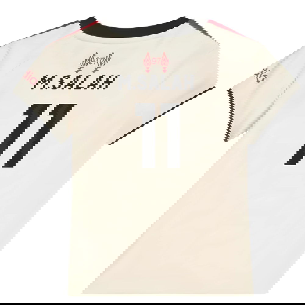 Billige Fodboldtrøjer Liverpool Børn MSALAH #11 Udebanetrøje 2025-2026