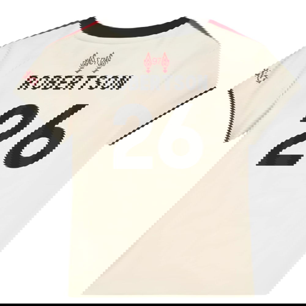 Billige Fodboldtrøjer Liverpool Børn ROBERTSON #26 Udebanetrøje 2025-2026