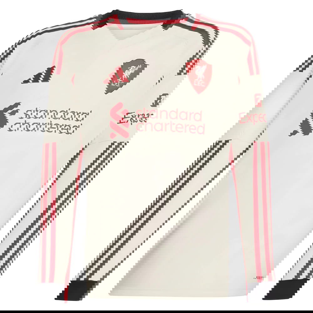 Billige Fodboldtrøjer Liverpool Langærmet Udebanetrøje 2025-2026