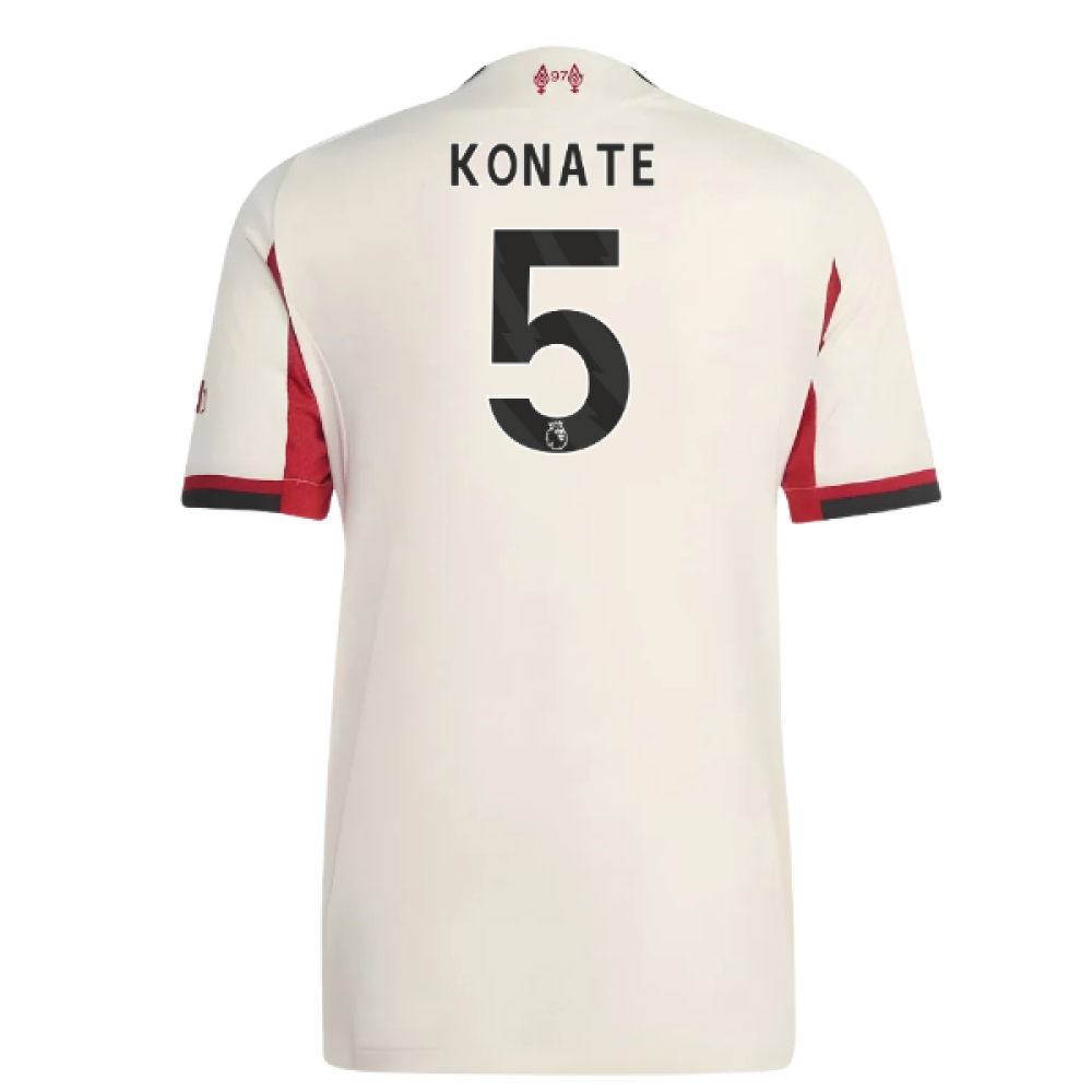 Billige Fodboldtrøjer Liverpool Dame KONATE #5 Udebanetrøje 2025-2026