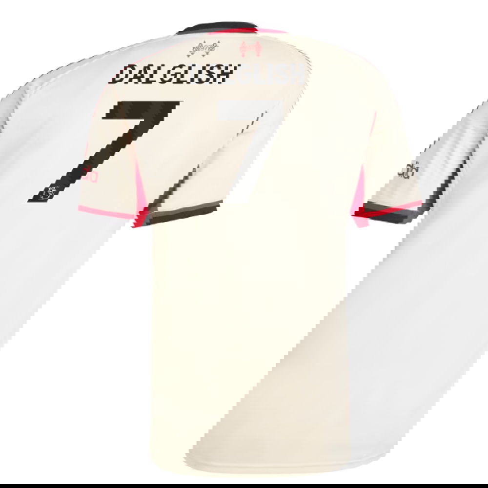 Billige Fodboldtrøjer Liverpool DALGLISH #7 Udebanetrøje 2025-2026