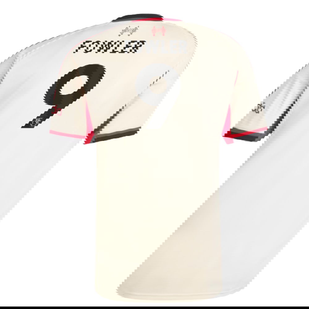 Billige Fodboldtrøjer Liverpool FOWLER #9 Udebanetrøje 2025-2026