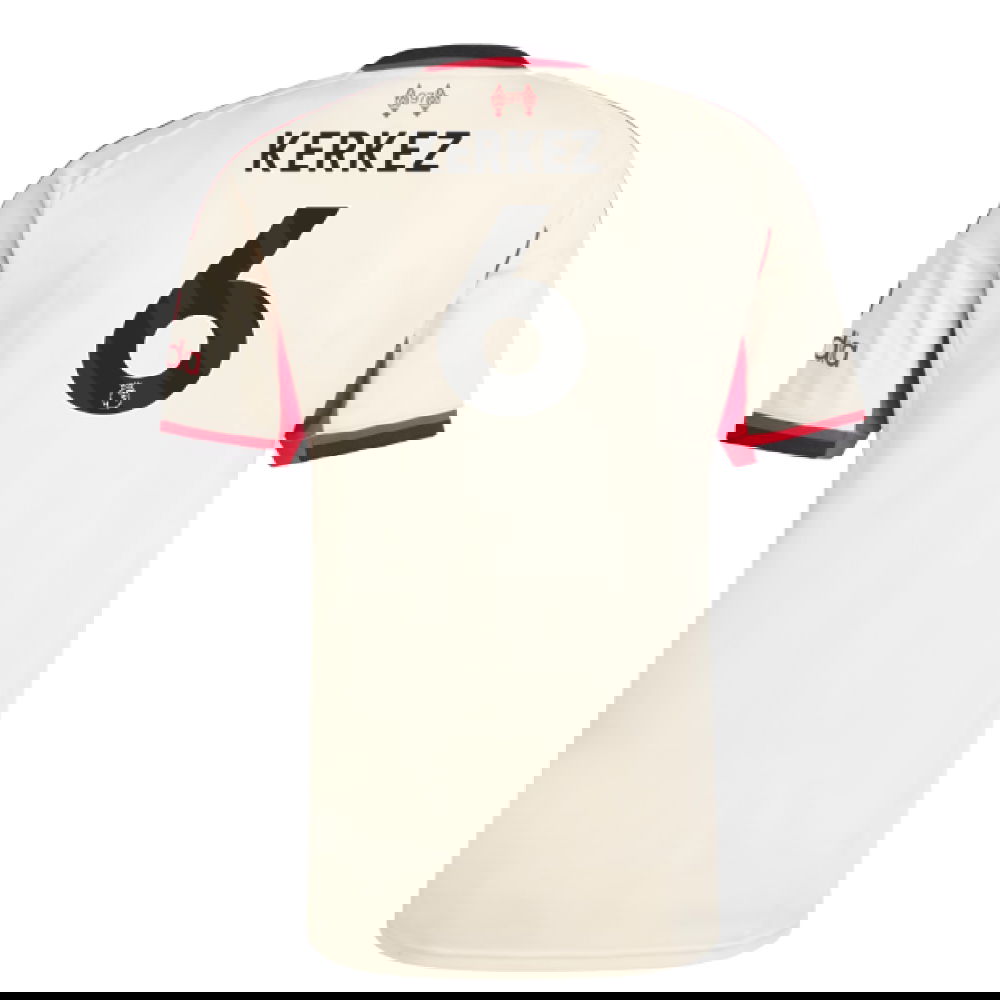 Billige Fodboldtrøjer Liverpool KERKEZ #6 Udebanetrøje 2025-2026