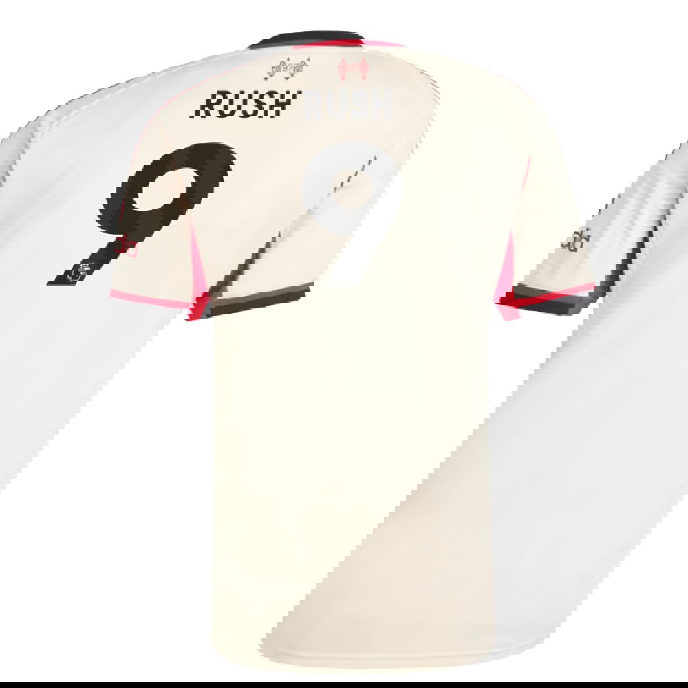 Billige Fodboldtrøjer Liverpool RUSH #9 Udebanetrøje 2025-2026