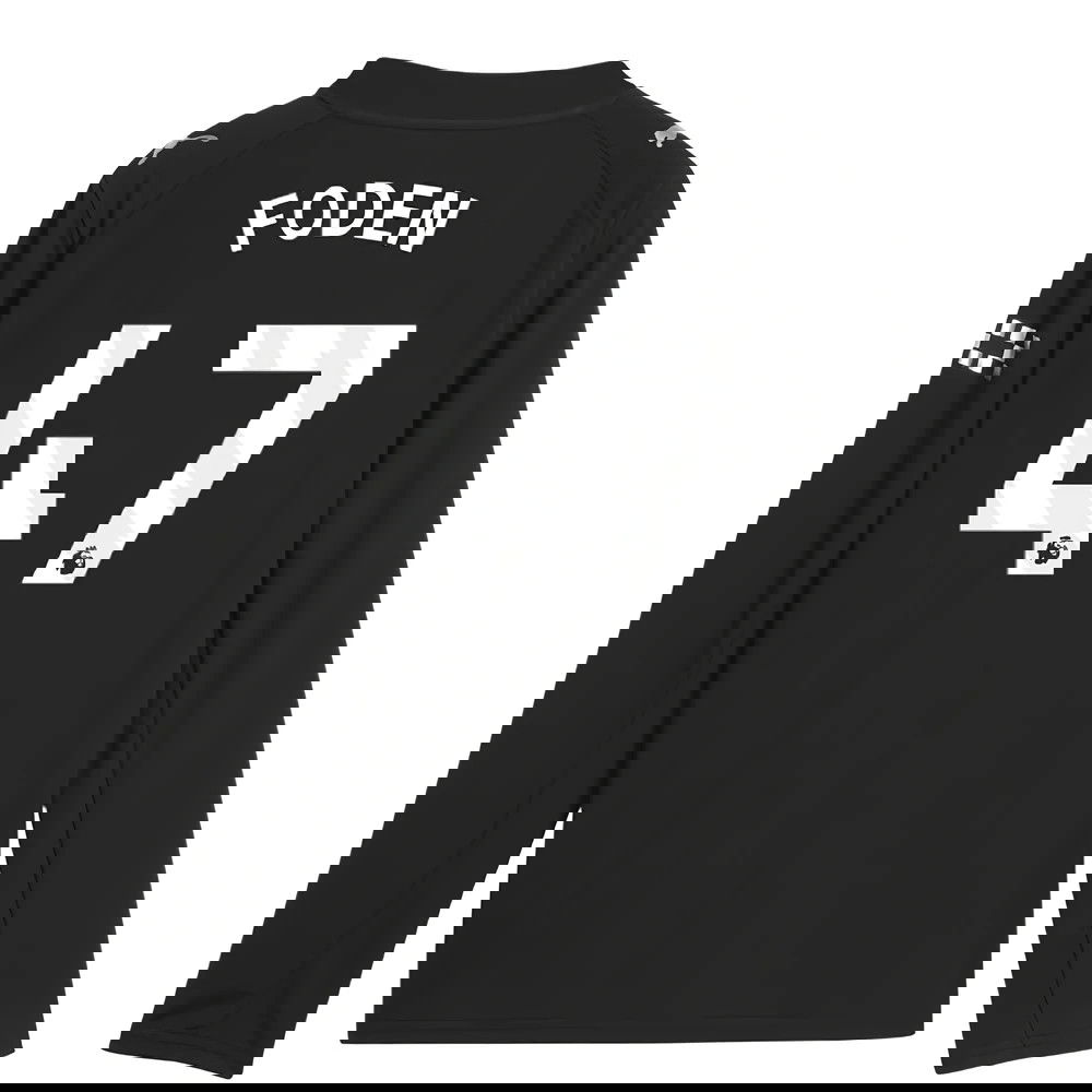 Billige Fodboldtrøjer Manchester City Langærmet FODEN #47 Udebanetrøje 2025-2026